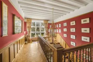 Property Photography Alderly Edge- Cheshire. Photo of Luxury Hallway with Stained Glass